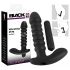 Black Velvet rillet vibrator - mellem (sort)