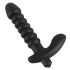 Black Velvet rillet vibrator - mellem (sort)