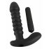 Black Velvet rillet vibrator - mellem (sort)