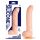 One Touch 8 - Silikonevibrator med testikler (natur)