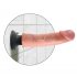 King Cock 9 sugekop vibrator (23 cm) - naturlig