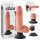 King Cock 7 sugekop-vibrator (18 cm) - naturlig