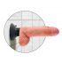 King Cock 7 sugekop-vibrator (18 cm) - naturlig