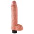 King Cock 10 sugekop vibrator (25 cm) - naturlig