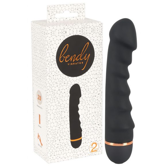 You2Toys - Bendy Ripple - bølget vibrator (sort)