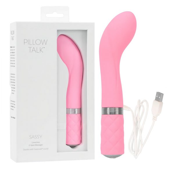 Pillow Talk Sassy - genopladelig G-punkt vibrator (pink)