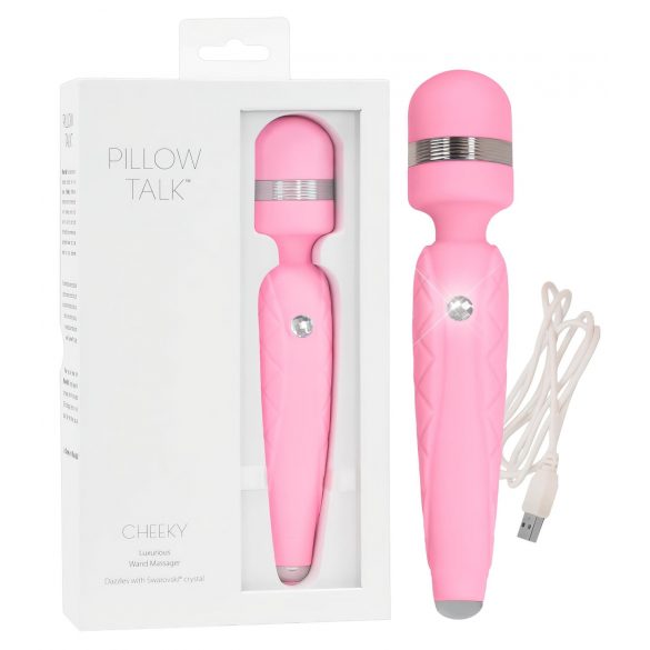 Pillow Talk Cheeky Wand - Genopladelig pink massagevibrator