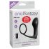 Analfantasy - analfinger-vibrator med penisring (sort)