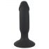 Black Velvet - genopladelig analvibrator med penis (sort)