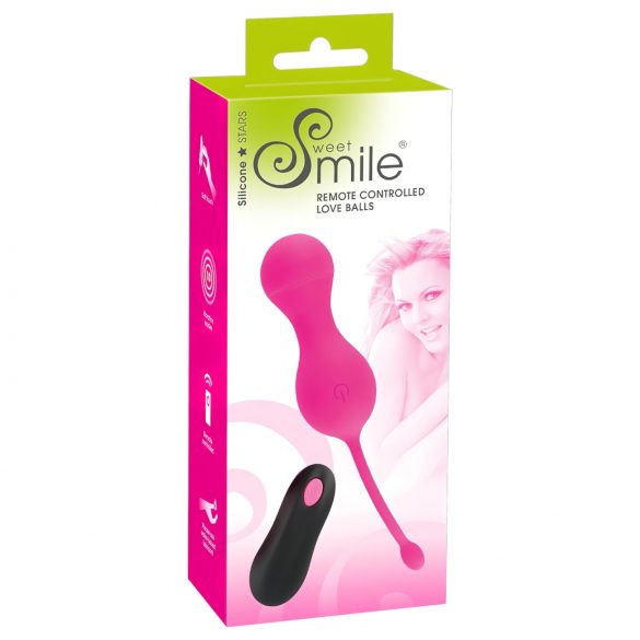 SMILE Love Balls - Genopladelig, trådløs vibratoræg (pink)