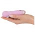 Cuties Mini Rose - bølget vibrator med batteri (pink)