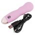 Cuties Mini Rose - bølget vibrator med batteri (pink)