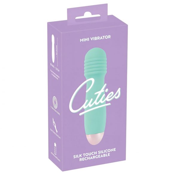 Cuties Mini Wand - genopladelig massagevibrator (grøn)