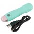 Cuties Mini Wand - genopladelig massagevibrator (grøn)