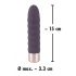 You2Toys Elegant Diamond - genopladelig stavvibrator (mørkelilla)