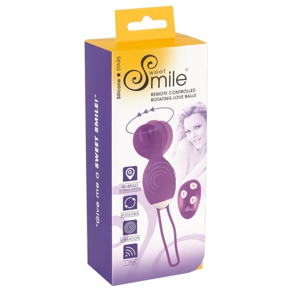 SMILE Love Ball - roterende vibratoræg (lilla)