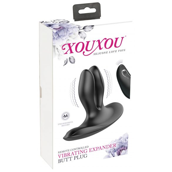 XOUXOU - Genopladelig Dobbelt-ender Anal Vibrator (Sort)