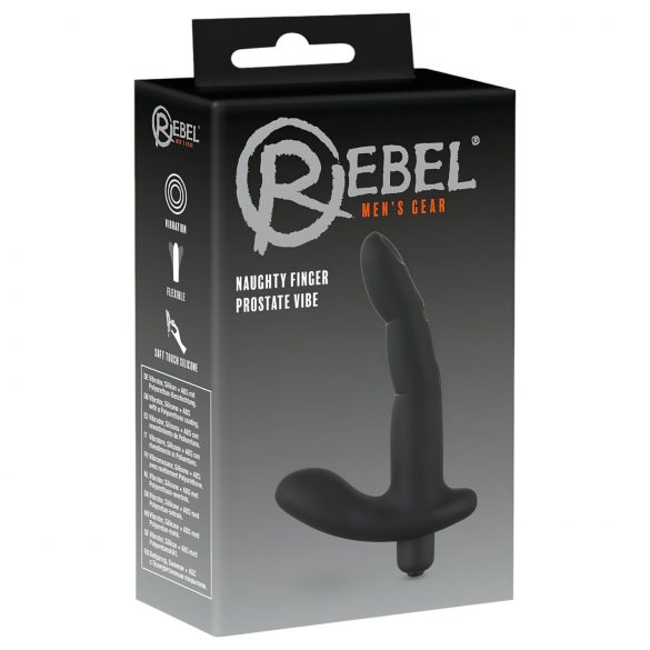 Rebel Fræk Finger - prostata vibrator (sort)