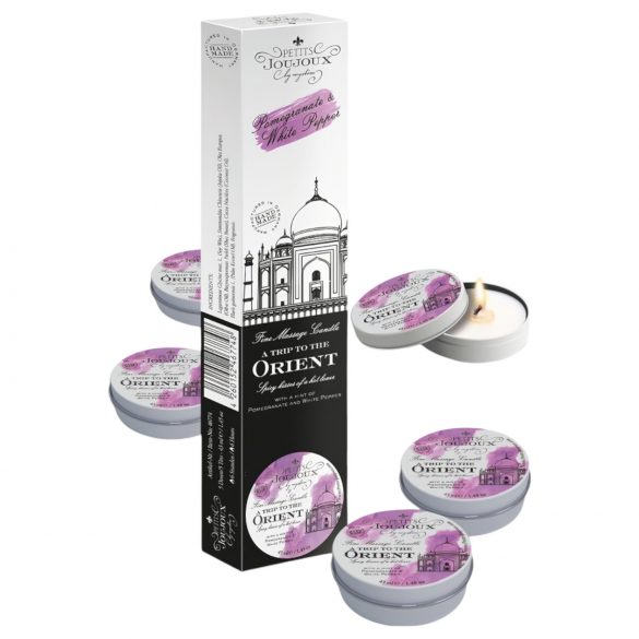 Petits Joujoux - massagelys - granatæble-hvid peber (5x43ml)