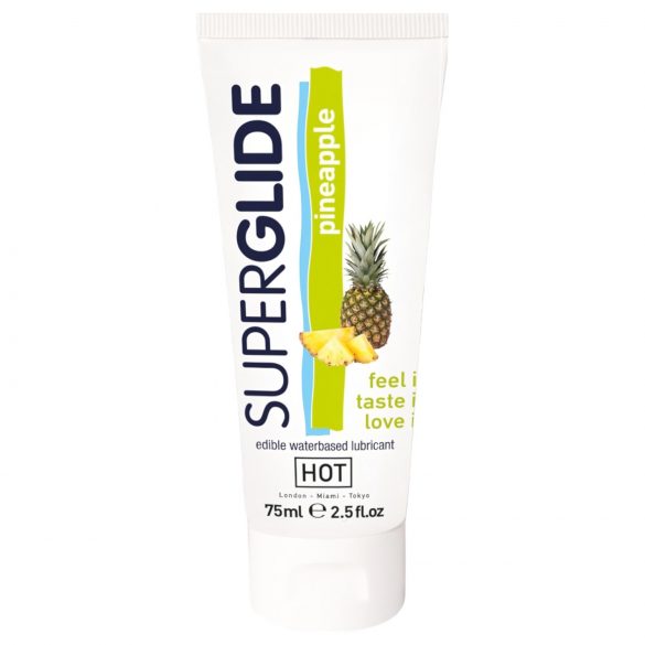 HOT Superglide Ananas - spiselig glidecreme (75ml)