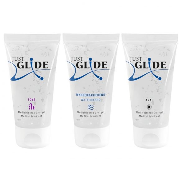 Just Glide glidemiddelsæt (3x50ml)