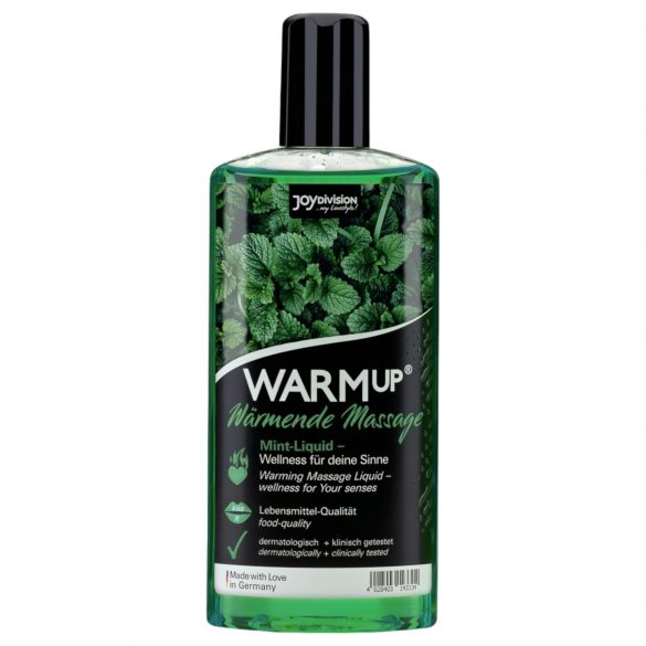 JoyDivision WARMup - varmende massageolie - mynte (150ml)