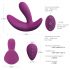 Cotoxo Saddle - genopladelig, fjernbetjent prostata vibrator (violet)