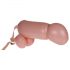 Cock Fighting - oppustelig strap-on penis (naturlig)