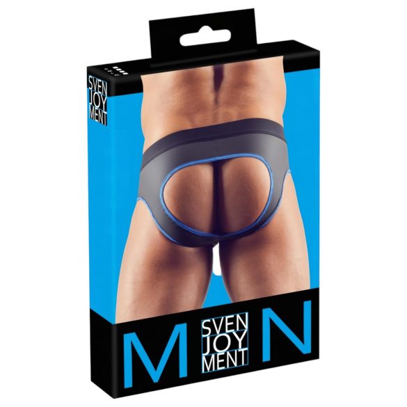 Svenjoyment - Åbne jockstrap (sort-blå)