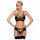 Obsessive 818-SEG-1 - sort hvid blonde med strass detaljer sæt - L/XL