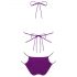 Obsessive Balitta - skinnende bikini med halterneck (lilla)