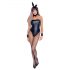 Cottelli Bunny - skinnende, sexet kaninkostume (5 dele) - M