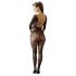 NO:XQSE - Blomstret kattesuit - sort (S-L)