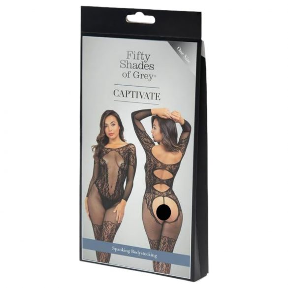 Fifty Shades of Grey - Fræk blondeoutfit (sort) - L/XL