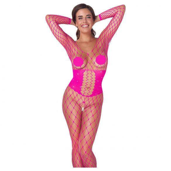 Cottelli - net catsuit (pink) - S-L