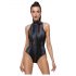 Cottelli Party - sort bodystocking i slangeskind (sort)