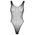 Cottelli - Mesh Body med Rhinsten (Sort) - (S-L)