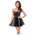 Noir - skinnende minikjole med blonde top (sort) - M