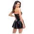 Noir - skinnende minikjole med blonde top (sort) - M