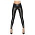 Noir - lange, skinnende leggings (sort)