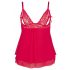 Cottelli Plus Size - Blonde, Let Babydoll (Rød) - 4XL