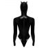 Black Velvet - Langærmet Batwoman-body (sort) - M