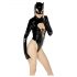 Black Velvet - Langærmet Batwoman-body (sort) - M