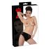 Latex trusser med indvendig dildo (sort) - M