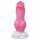 Buldog hundepenis dildo - 17 cm (pink)