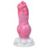 Buldog hundepenis dildo - 17 cm (pink)