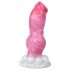 Buldog hundepenis dildo - 17 cm (pink)