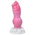 Buldog hundepenis dildo - 17 cm (pink)