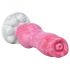 Buldog hundepenis dildo - 17 cm (pink)