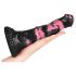 Bad Horse - 18cm silikone dildo - sort/pink